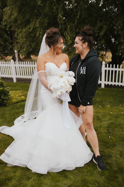 Wedding portrait with the Luxe team